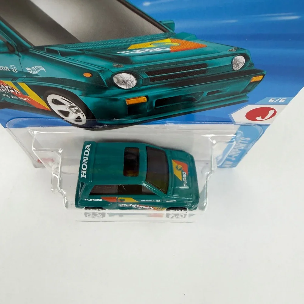 Hot Wheels 85 Honda City Turbo II Teal 2024 HW‎ J-Imports 141/250 5/5 JDM Car